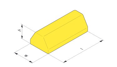 Przykład separatora ciągłego U-25a barwy żółtej